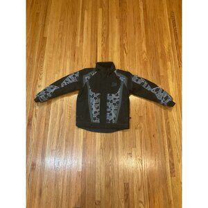 Mossi Size 10 Black Gray Geometric Racing Pattern Winter Snow Mobile  Jacket